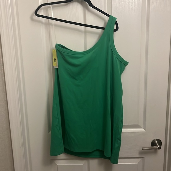 All in motion from target one shoulder green dress - Picture 2 of 3